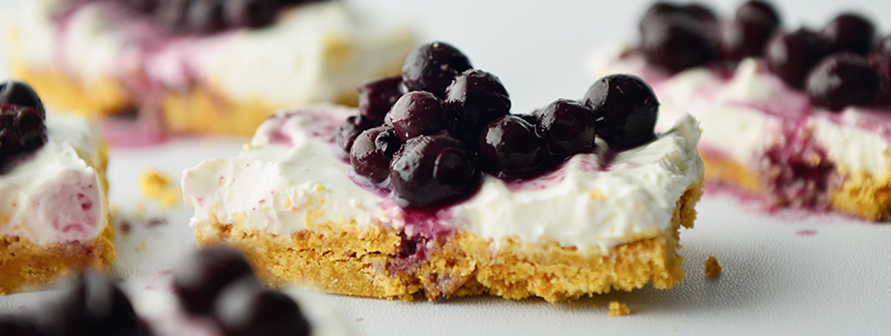 Cheesecake bars με Flair Cottage Cheese