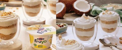 "Cheesecake" με Fruyo banana